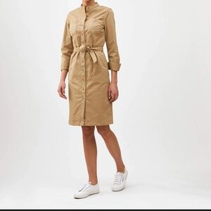 J. Peterman Hedonistic Band Collar Shirtdress woman’s small